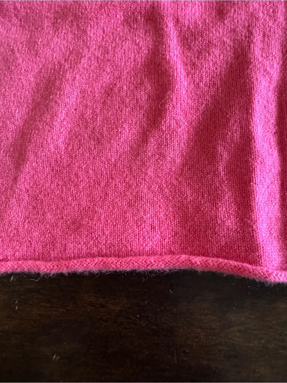 J. Crew 100% Italian Cashmere Bright Pink Crewneck Pullover Sweater Size S